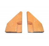 Baxi PAIR EXTENDED Side Cheeks (R/h & L/h) Fireclay - 16 to 24 Inch Opening